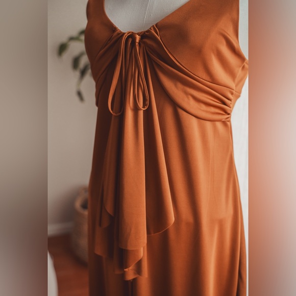 Armani Exchange Orange Shimmery Dress - Picture 3 of 6